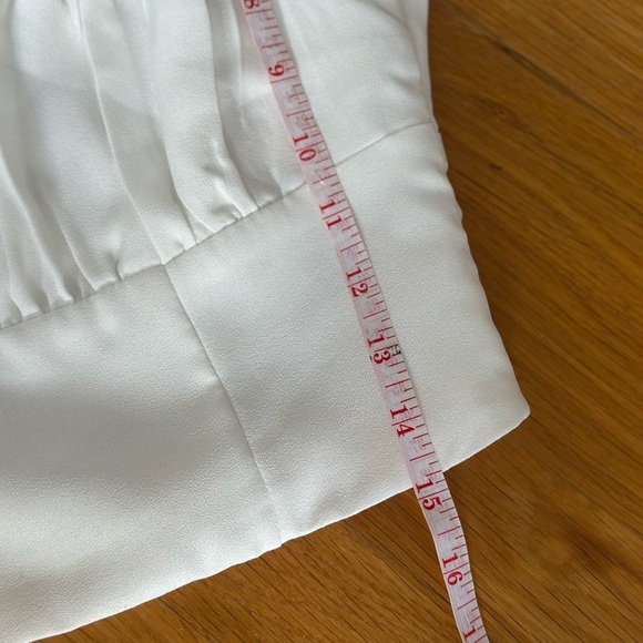 Princess Polly Ariah Long Sleeve Top Womens US 4 White Eco Recycled Square Neck - Picture 5 of 9